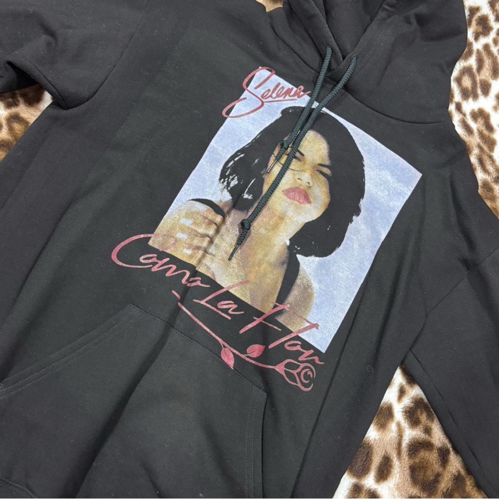 Selena Quintanilla Black Graphic Hoodie